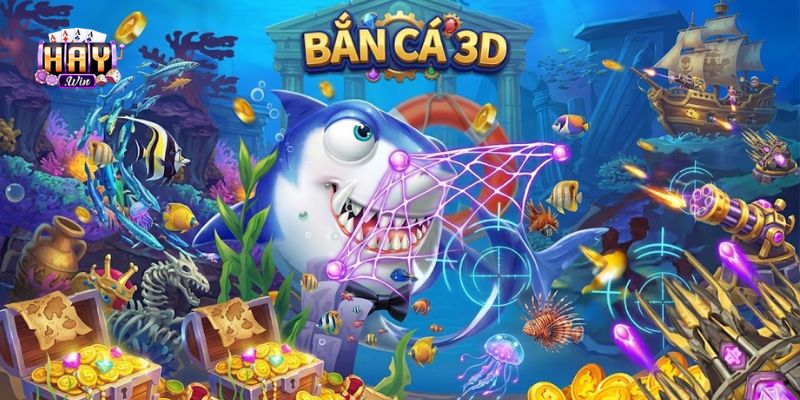 Thế giới đại dương sống động được tái hiện chân thực bắn cá 3D