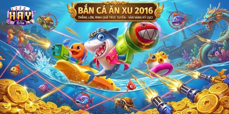 Giao diện đại dương rực rỡ sắc màu trong bắn cá ăn xu 2016