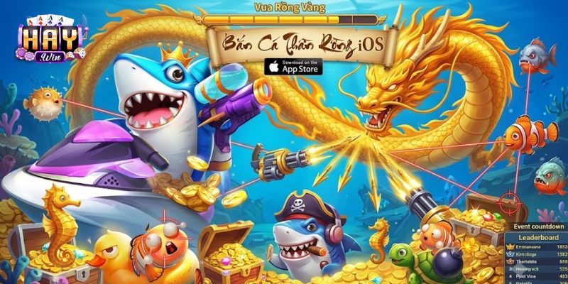 Giao diện đại dương sống động trong game Bắn cá thần rồng iOS